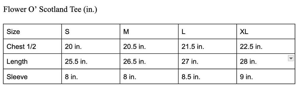 "Flower O' Scotland" Tee