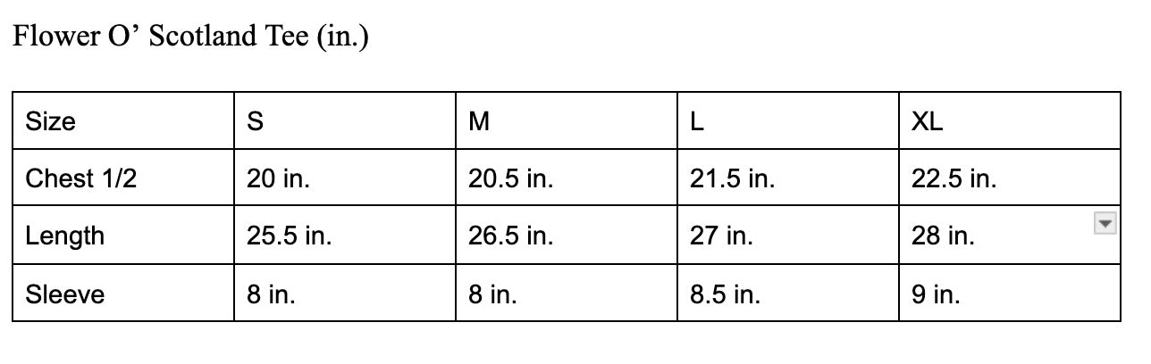 "Flower O' Scotland" Tee